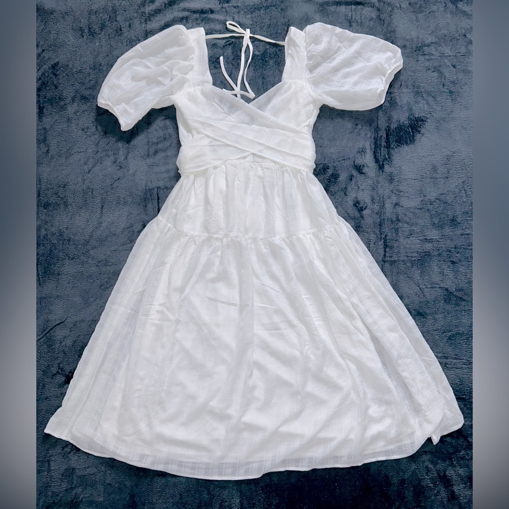 NWT Francesca’s Midi White Dress